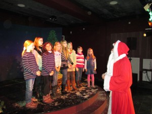 Die Peewees bei der Vereinsweihnachtsfeier im alten Theater